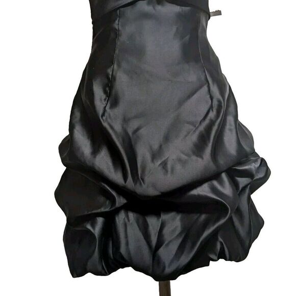 Jessica McClintock for Gunne Sax  Dress Strapless Sequins Bouffant Black 3 NEW - Picture 3 of 11
